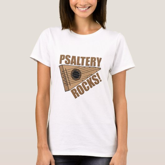 Psalterie rotsen! t-shirt (Voorkant)