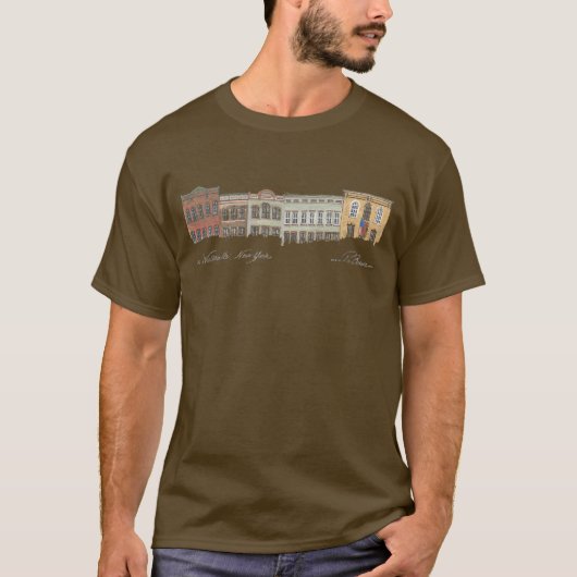 PsBrown Main Street Waterville NY T-Shirt (Voorkant)