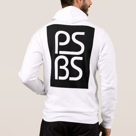 PSBS - Mannen Bella+Canvas Full-Zip Hoodie (Achterkant)