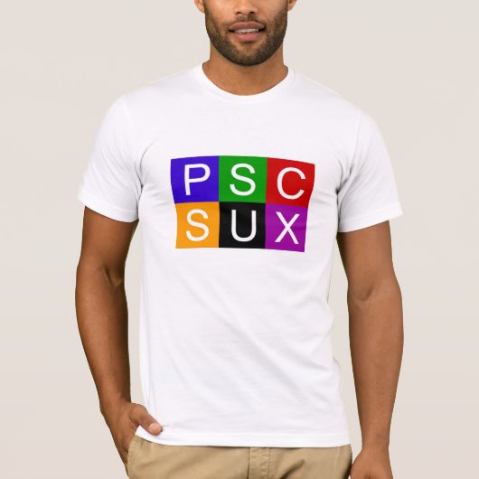 PSC SUX T-Shirt (Voorkant)
