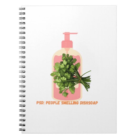 PSD – Mensen die afwasmiddel ruiken Grappige anti- Notitieboek (Voorkant)