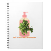 PSD – Mensen die vaatwasmiddel ruiken Grappig anti Notitieboek (Voorkant)