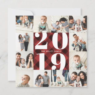 Pset 2019 Holiday 12 Foto Collage Grid Feestdagenkaart