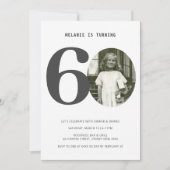 Pset 60th Birthday Foto Uitnodiging (Voorkant)