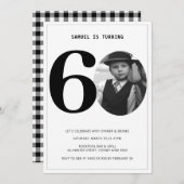  Pset 60th Birthday Foto Uitnodiging (Voorkant / Achterkant)