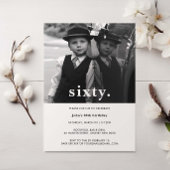  Pset 60th Birthday Foto Uitnodiging