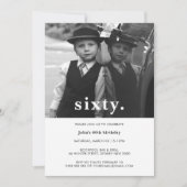 Pset 60th Birthday Foto Uitnodiging