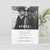 Pset 60th Birthday Foto Uitnodiging