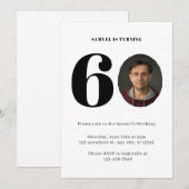  Pset 60th Birthday Foto Uitnodiging (Voorkant / Achterkant)