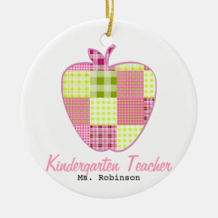 Pset Apple Kindergarten Leraar Keramisch Ornament