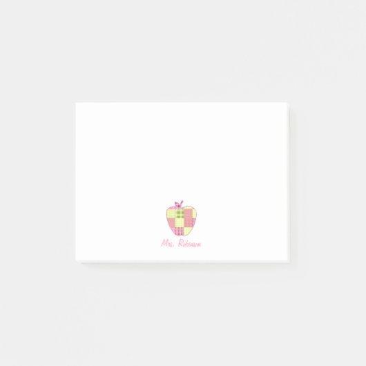 Pset Apple-leraar Post-it® Notes (Voorkant)