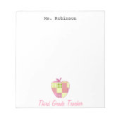 Pset Apple-leraar van de derde klas Notitieblok (Voorkant)