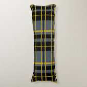 Pset Black Grey Gold Striped Body Pillow Lichaamskussen (Voorkant Verticaal)