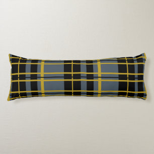 Pset Black Grey Gold Striped Body Pillow Lichaamskussen