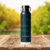 Pset Black Watch Blue Black Pattern Waterfles