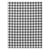 Pset Black White Gingham Checkered Rustic Tafelkleed (Voorkant)