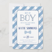 Pset Bow Stropdas Southern Baby Shower Kaart (Voorkant)