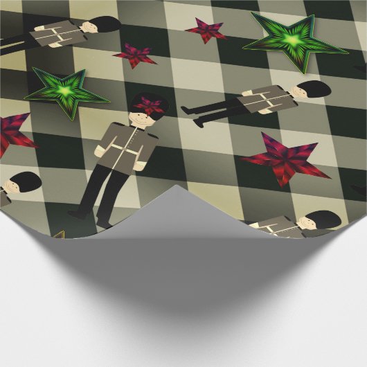 Pset British Soldier-kerstwerkpapier Cadeaupapier (Hoek)
