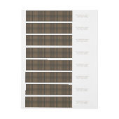 Pset Brown Wrap rond label (Vel)