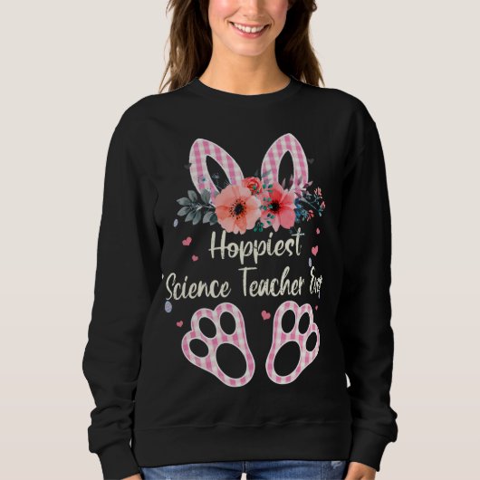 Pset Bunny Hoppiest Science Teacher Ever Costume Trui (Voorkant)