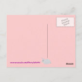 Pset Bunny, ik ben zo hopeloos om hier briefkaarte Briefkaart (Achterkant)