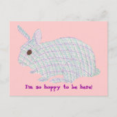 Pset Bunny, ik ben zo hopeloos om hier briefkaarte Briefkaart (Voorkant)