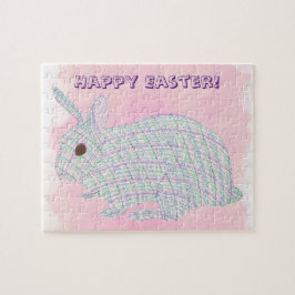 Pset Bunny Rabbit Happy Easter Puzzles Legpuzzel