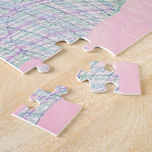 Pset Bunny Rabbit Happy Easter Puzzles Legpuzzel (Zijkant)