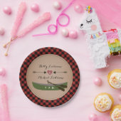 Pset Canoe + Arrows Rustic Wedding Papieren Bordje (Feest)