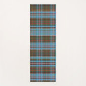 Pset Clan Anderson Blauwgroen Check Tartan Yogamat (Voorkant)