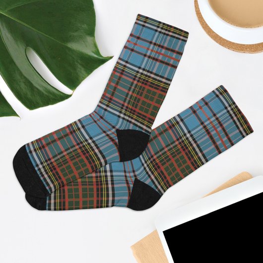 Pset Clan Anderson Pset Check Tartan Sokken