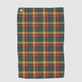 Pset Clan Buchanan Tartan Red Yellow Green check Golfhanddoek (Voorkant)