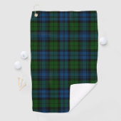 Pset Clan Campbell Milblauw Groen Tartan Golfhanddoek (Insitu)