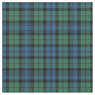 Pset Clan Campbell Tartan Green Blue Check Stof