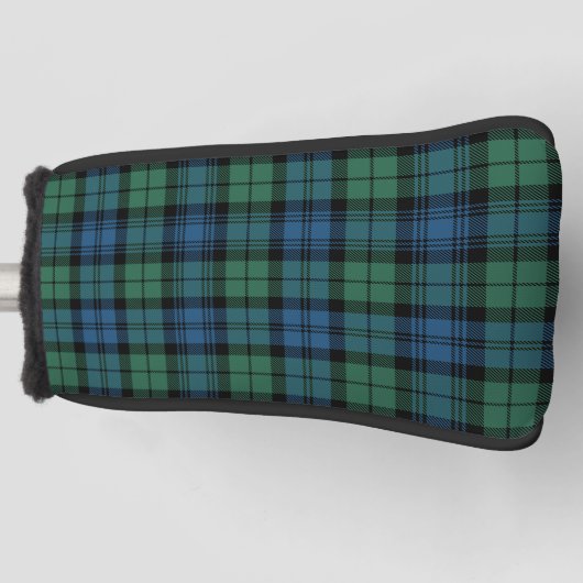 Pset Clan Campbell Tartan Green Check Golfheadcover (Voorkant)
