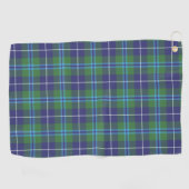 Pset Clan Douglas Blue Green Check Tartan Golfhanddoek (Horizontaal)