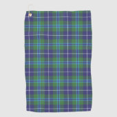 Pset Clan Douglas Blue Green Check Tartan Golfhanddoek (Voorkant)