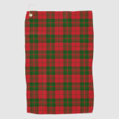 Pset Clan Drummond Red Green Check Tartan Golfhanddoek (Voorkant)