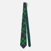 Pset Clan Duncan Green Check Tartan Stropdas (Voorkant)