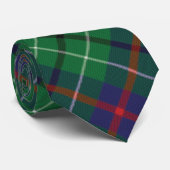 Pset Clan Duncan Green Check Tartan Stropdas (Opgerold)