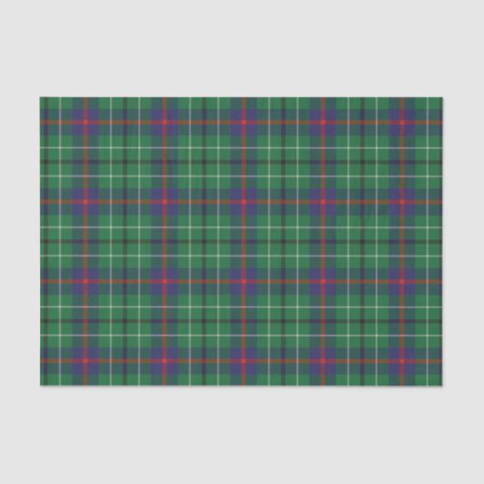 Pset Clan Duncan Green Check Tartan Tissuepapier (Voorkant)