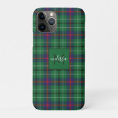 Pset Clan Duncan Tartan Gepersonaliseerd Monogram Case-Mate iPhone Case (Achterkant)