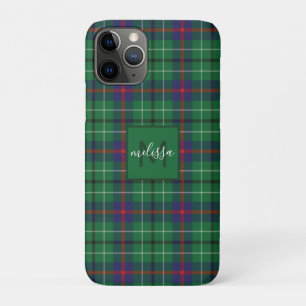 Pset Clan Duncan Tartan Gepersonaliseerd Monogram Case-Mate iPhone Case