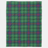 Pset Clan Duncan Tartan Green Check Fleece Deken (Voorkant)