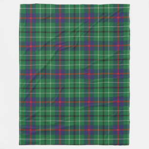 Pset Clan Duncan Tartan Green Check Fleece Deken