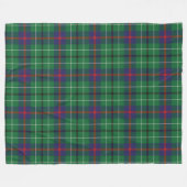 Pset Clan Duncan Tartan Green Check Fleece Deken (Voorkant (Horizontaal))