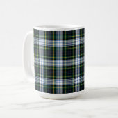 Pset Clan Gordon Green White Tartan Koffiemok (Voorkant links)
