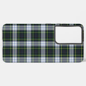 Pset Clan Gordon Green White Tartan Samsung Galaxy Hoesje (Linkerkant)