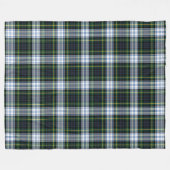 Pset Clan Gordon Tartan White Green Patroon Fleece Deken (Voorkant (Horizontaal))