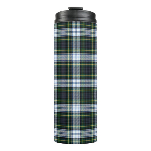 Pset Clan Gordon White Green Check Tartan Thermosbeker (Voorkant)